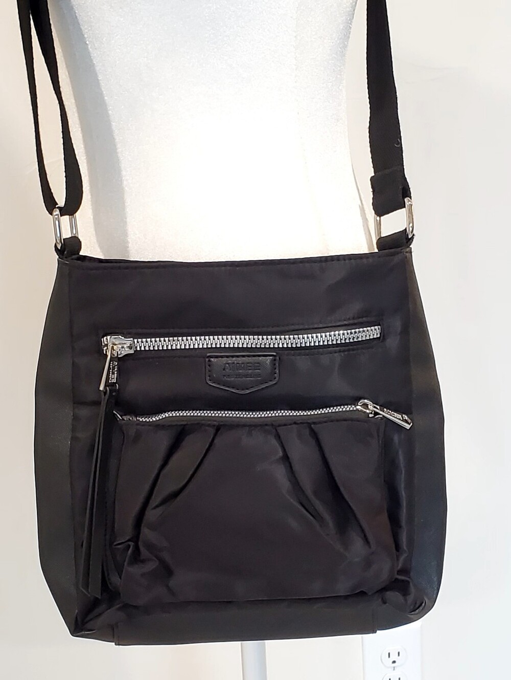 Aimee Kestenberg Well Appointed All Weather Nylon Crossbody Bag, Black, NWOT - Picture 2 of 13